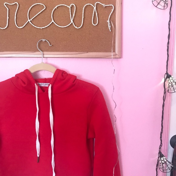 FLASH SALE! Project Social T Red Hoodie - Picture 5 of 8